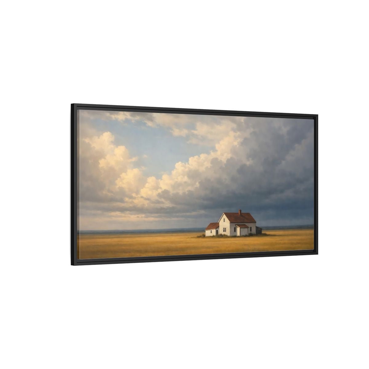 Landscape Nature Farmhouse - Framed Canvas Wall Art Print - YesArtYes