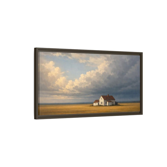Landscape Nature Farmhouse - Framed Canvas Wall Art Print - YesArtYes