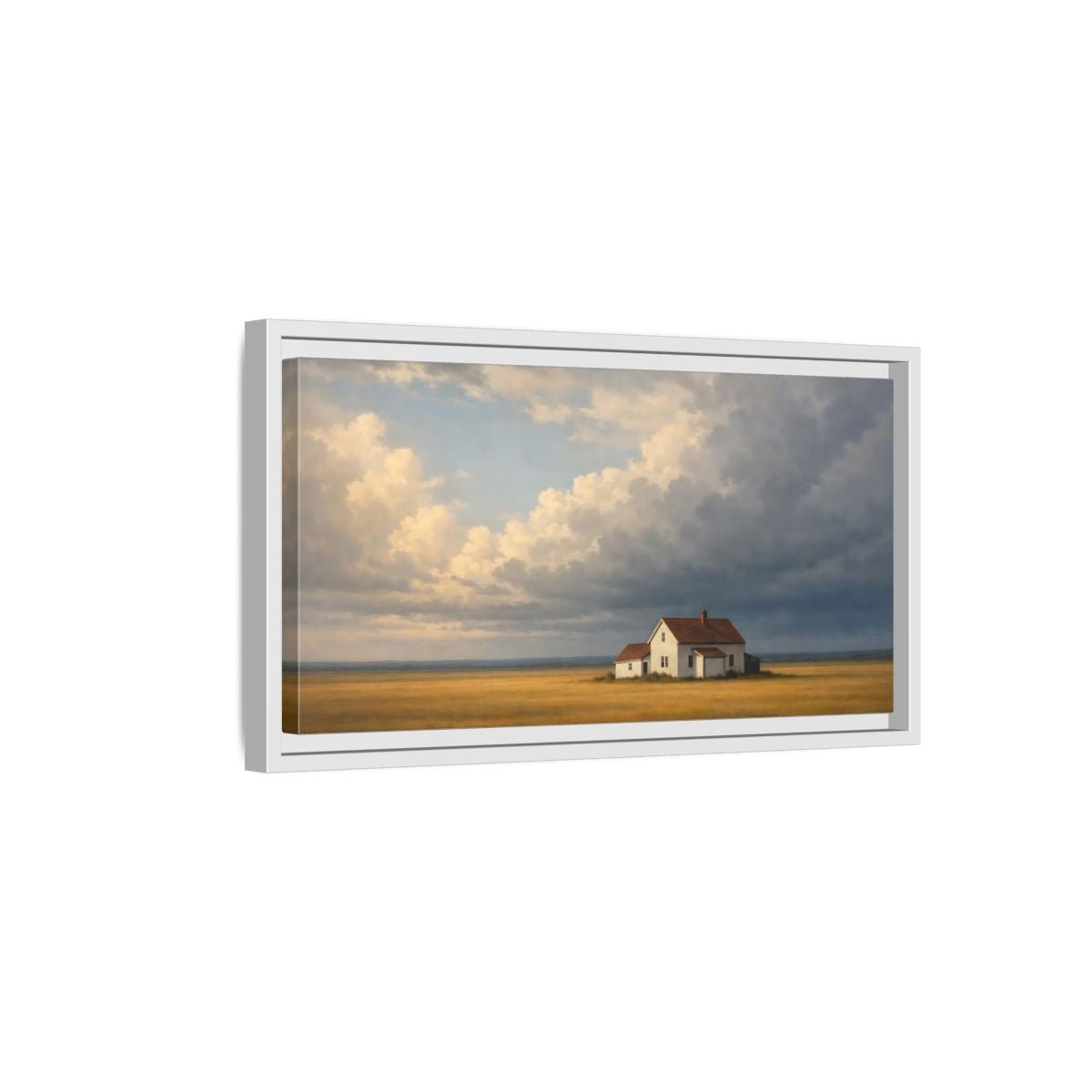 Landscape Nature Farmhouse - Framed Canvas Wall Art Print - YesArtYes