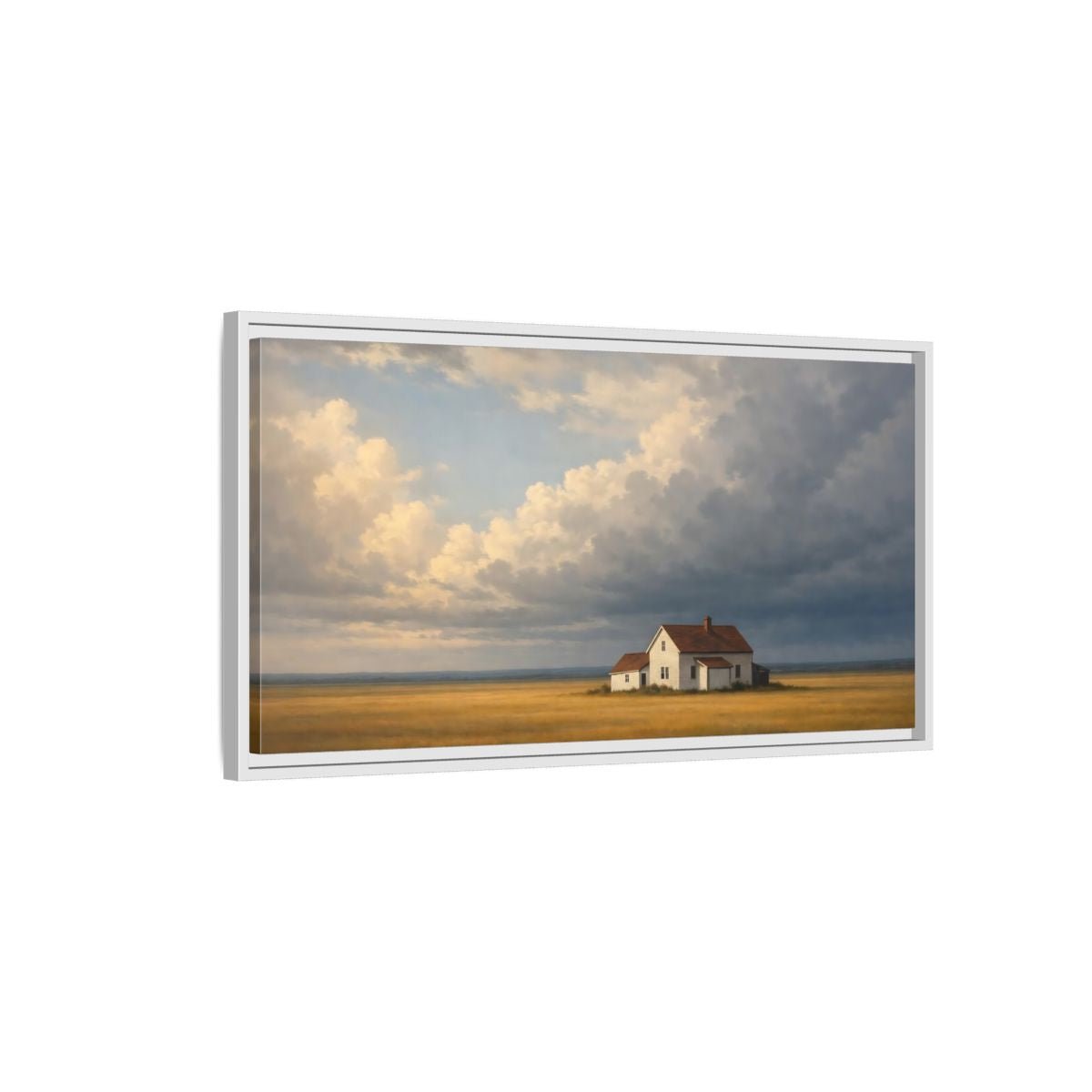 Landscape Nature Farmhouse - Framed Canvas Wall Art Print - YesArtYes
