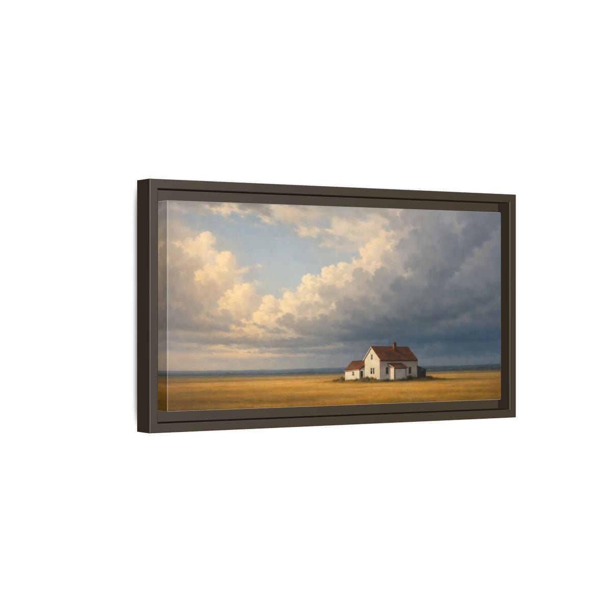 Landscape Nature Farmhouse - Framed Canvas Wall Art Print - YesArtYes