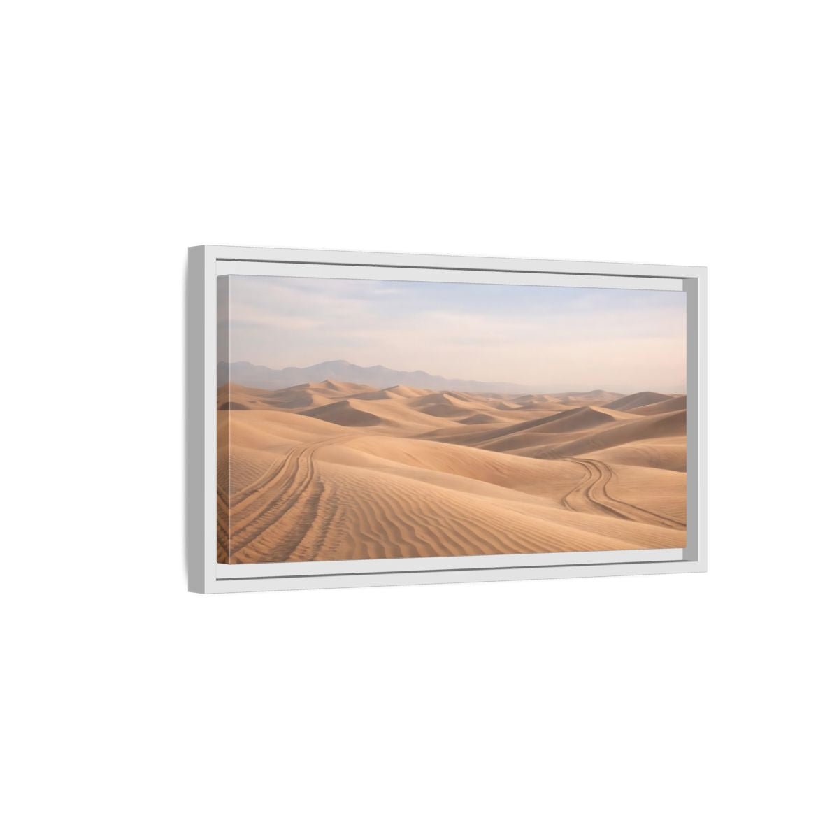 Landscape Nature Sand Dunes Desert - Framed Canvas Wall Art Print - YesArtYes