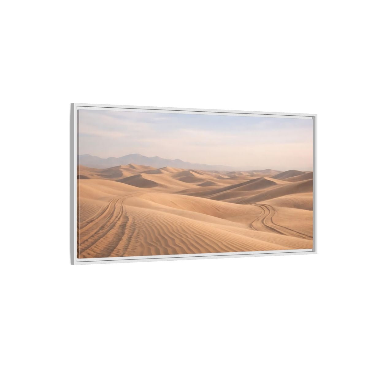 Landscape Nature Sand Dunes Desert - Framed Canvas Wall Art Print - YesArtYes