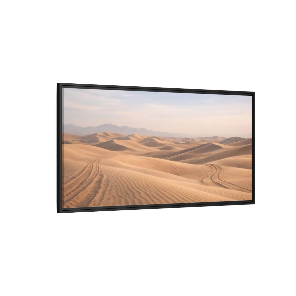 Landscape Nature Sand Dunes Desert - Framed Canvas Wall Art Print - YesArtYes