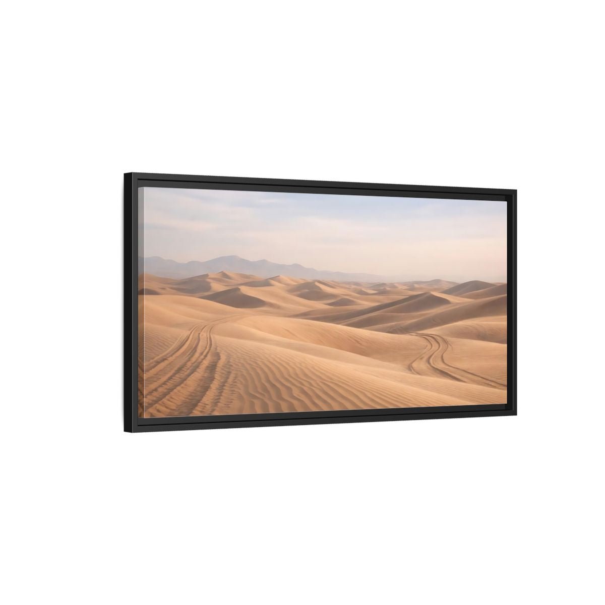 Landscape Nature Sand Dunes Desert - Framed Canvas Wall Art Print - YesArtYes