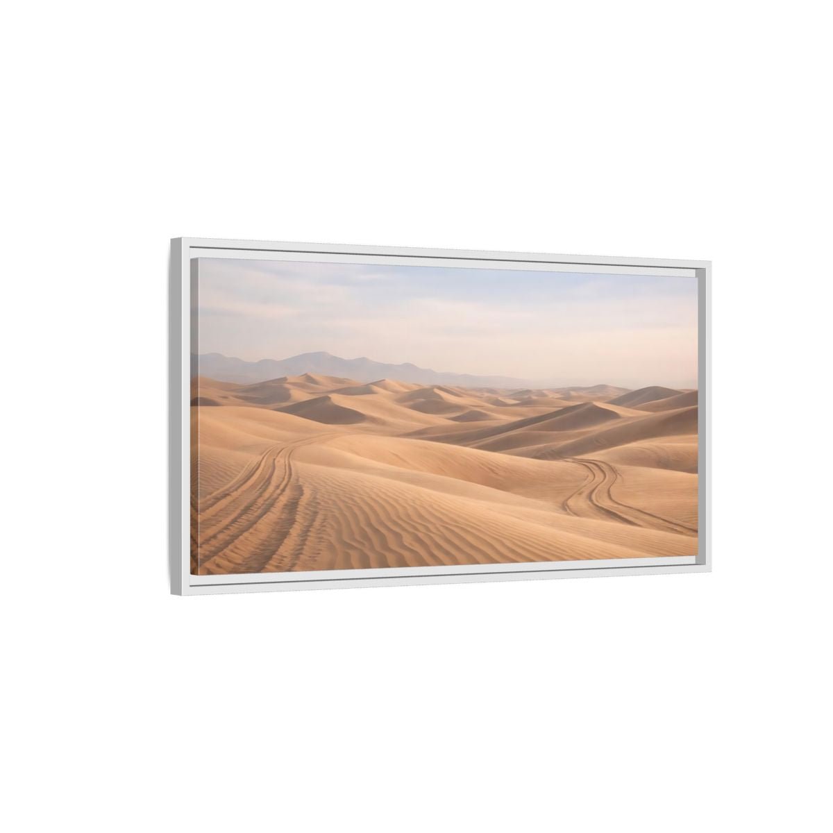 Landscape Nature Sand Dunes Desert - Framed Canvas Wall Art Print - YesArtYes