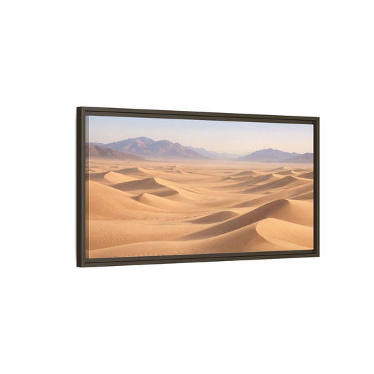 Landscape Nature Sand Dunes Desert - Framed Canvas Wall Art Print - YesArtYes