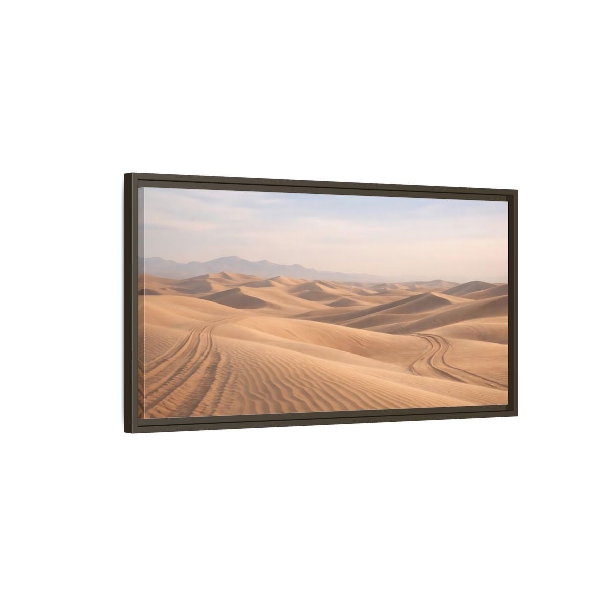 Landscape Nature Sand Dunes Desert - Framed Canvas Wall Art Print - YesArtYes