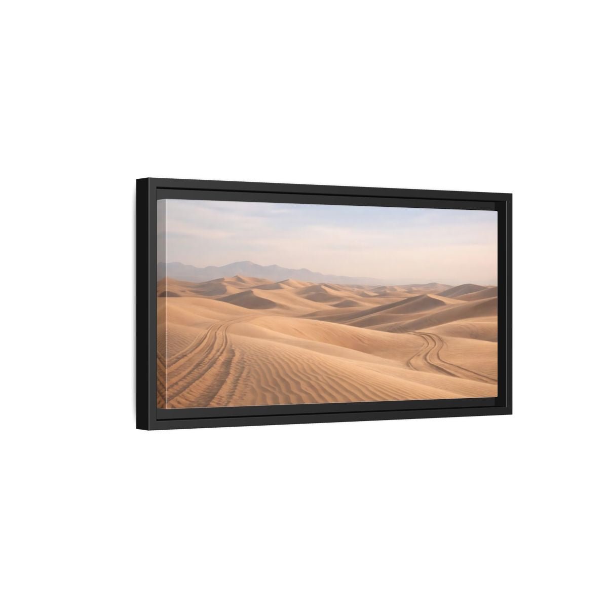 Landscape Nature Sand Dunes Desert - Framed Canvas Wall Art Print - YesArtYes