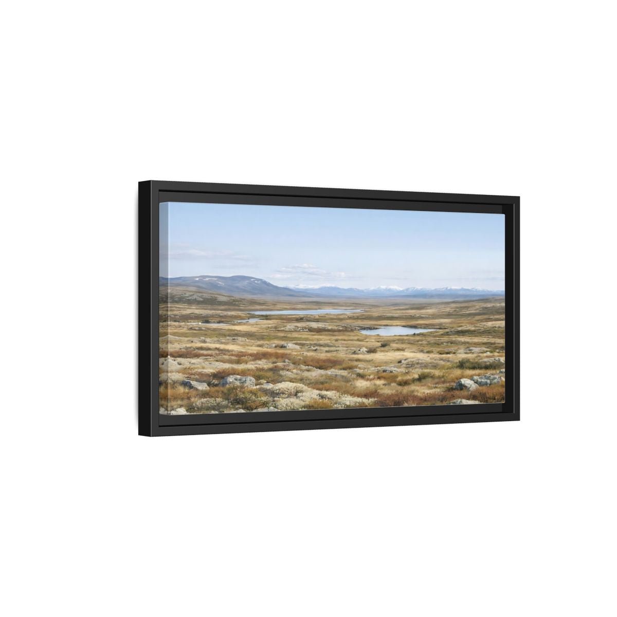 Landscape Nature Tundra - Framed Canvas Wall Art Print - YesArtYes