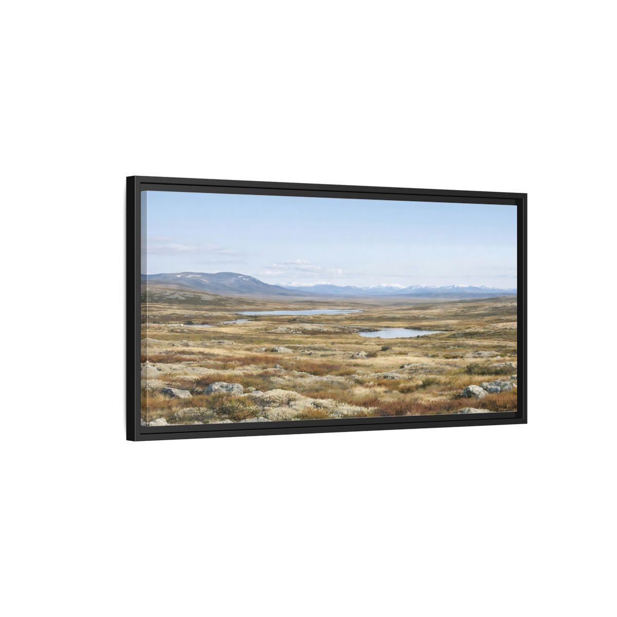 Landscape Nature Tundra - Framed Canvas Wall Art Print - YesArtYes