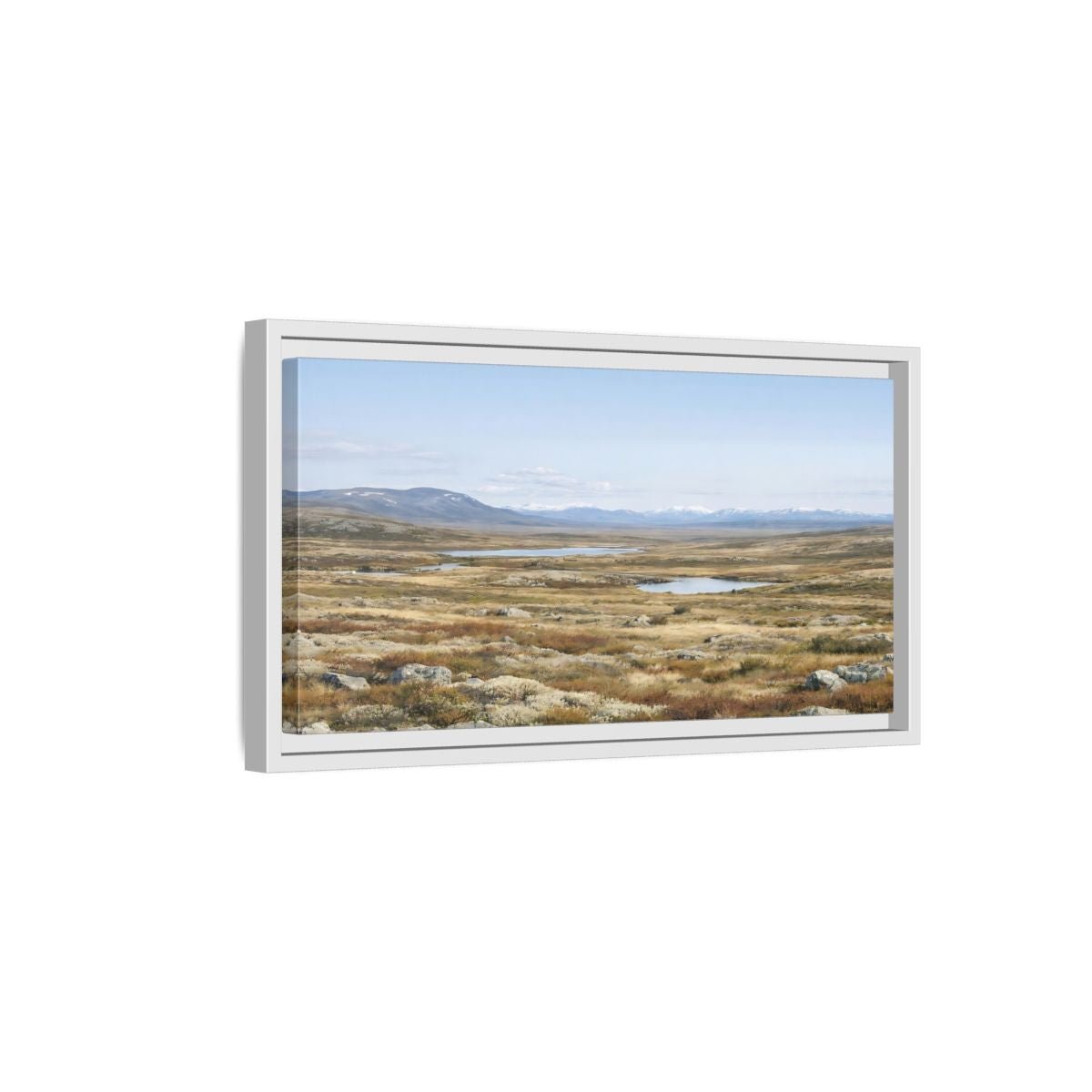 Landscape Nature Tundra - Framed Canvas Wall Art Print - YesArtYes