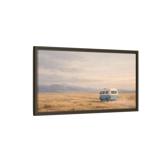 Landscape Nature Van Blue - Framed Canvas Wall Art Print - YesArtYes