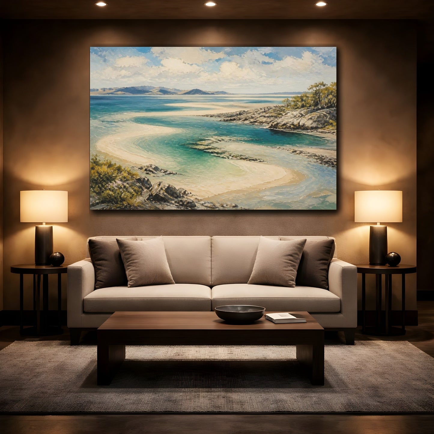 Mockup 2. Landscape shown as canvas print