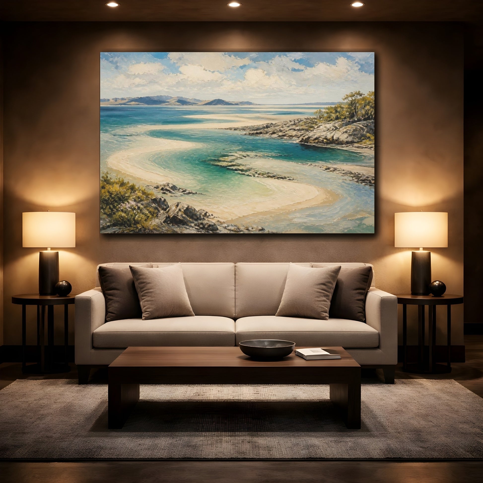 Mockup 2. Landscape shown as canvas print
