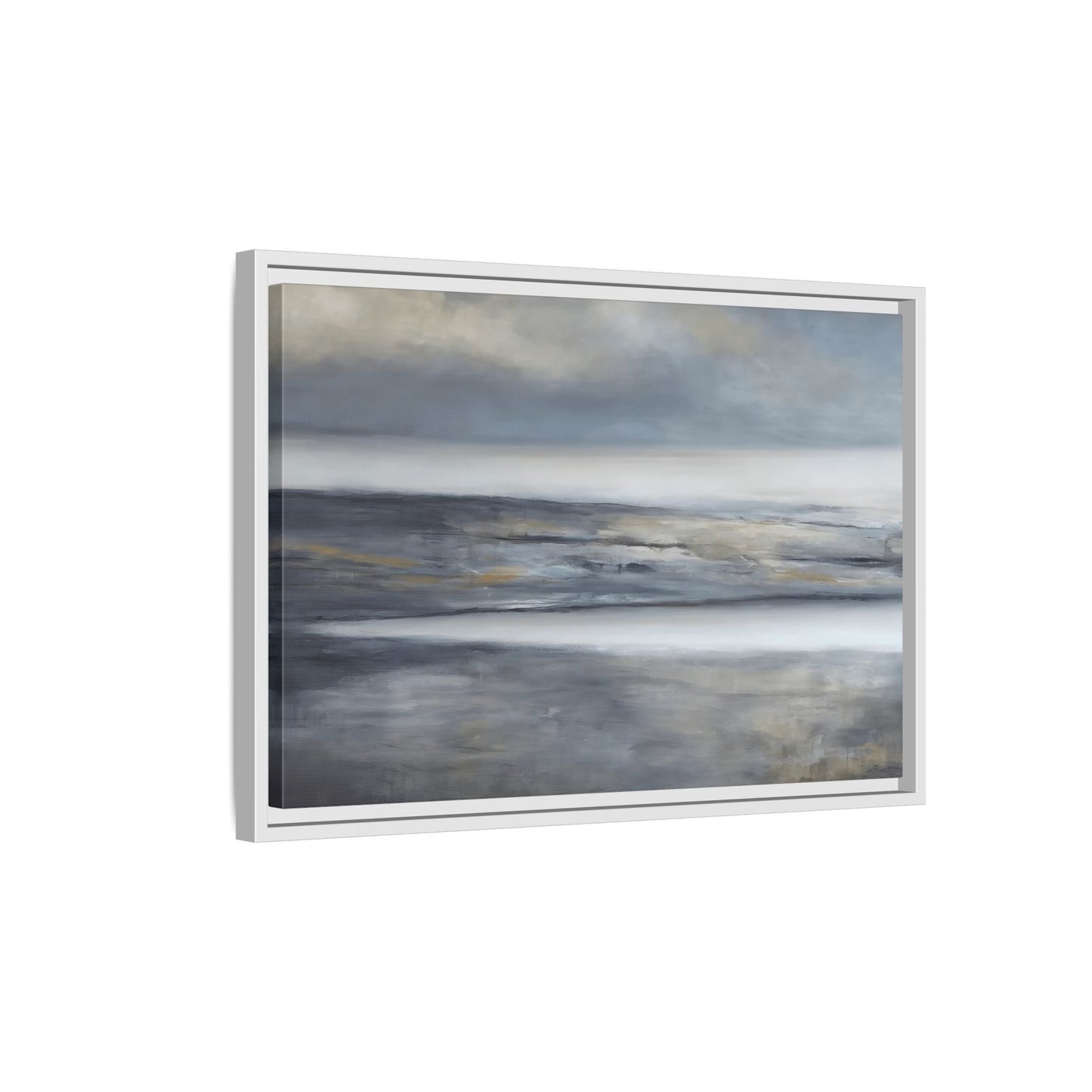 Large Abstract Landscape Framed Canvas Print - Modern Home Decor - YesArtYes