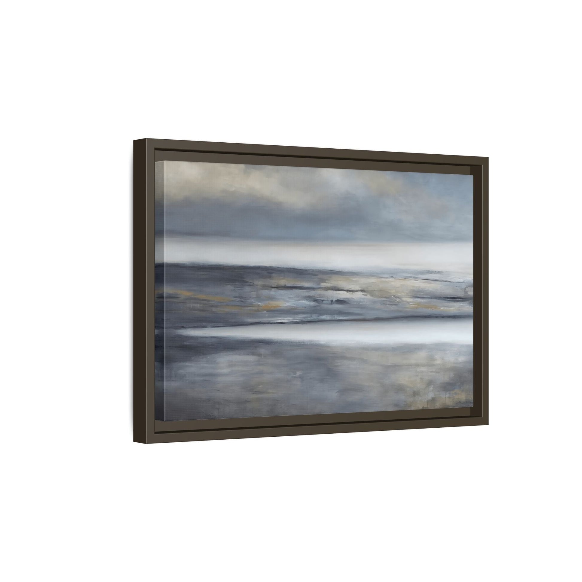 Large Abstract Landscape Framed Canvas Print - Modern Home Decor - YesArtYes