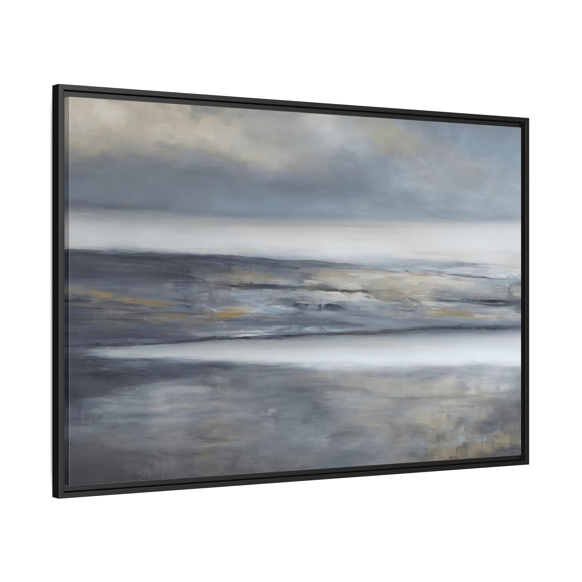 Large Abstract Landscape Framed Canvas Print - Modern Home Decor - YesArtYes
