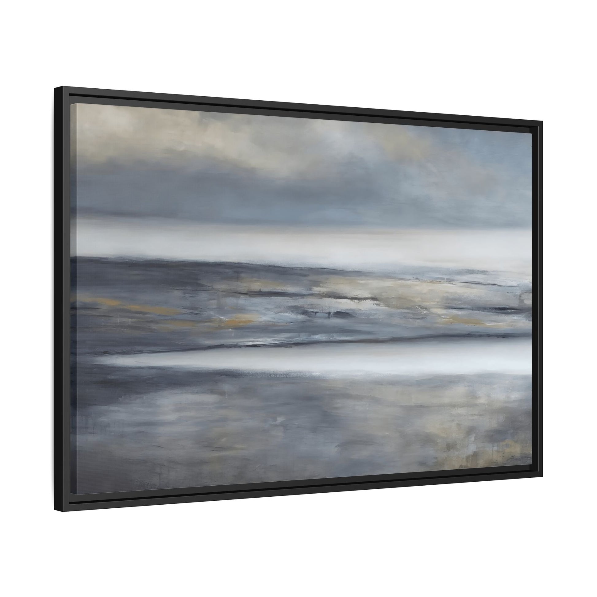 Large Abstract Landscape Framed Canvas Print - Modern Home Decor - YesArtYes