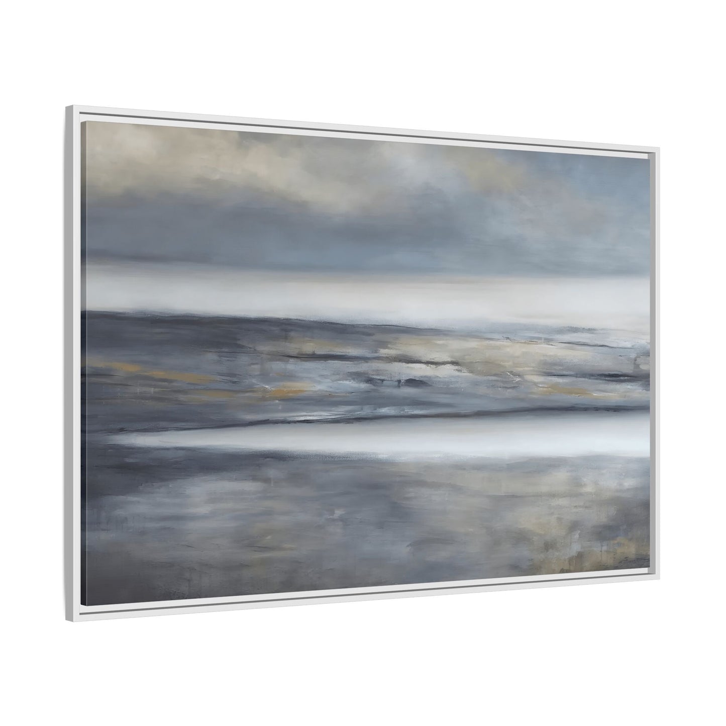 Large Abstract Landscape Framed Canvas Print - Modern Home Decor - YesArtYes