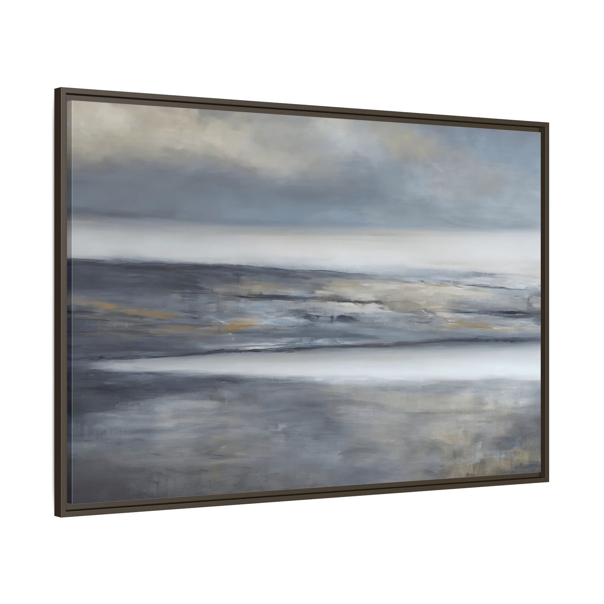 Large Abstract Landscape Framed Canvas Print - Modern Home Decor - YesArtYes