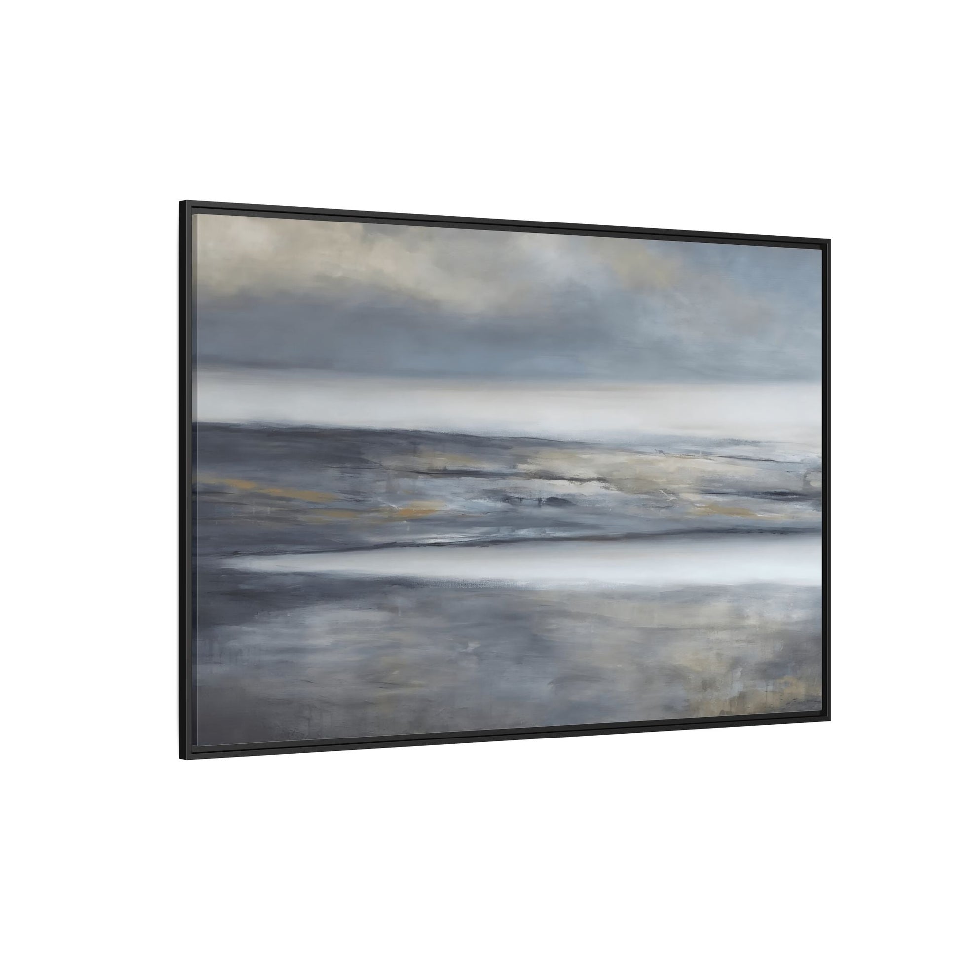 Large Abstract Landscape Framed Canvas Print - Modern Home Decor - YesArtYes