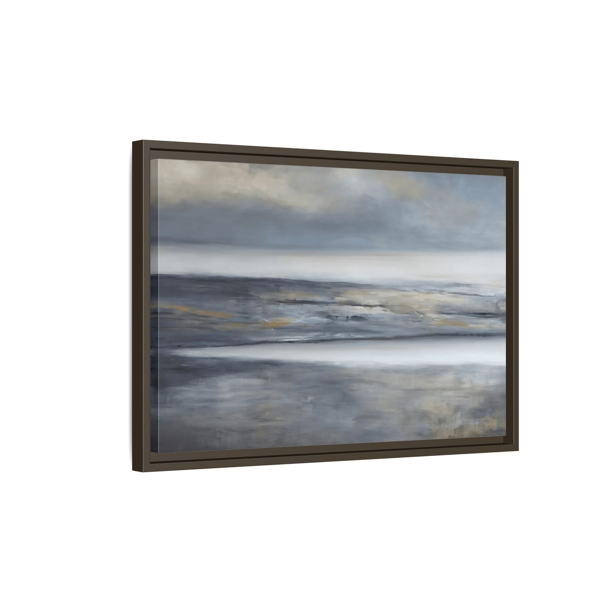Large Abstract Landscape Framed Canvas Print - Modern Home Decor - YesArtYes