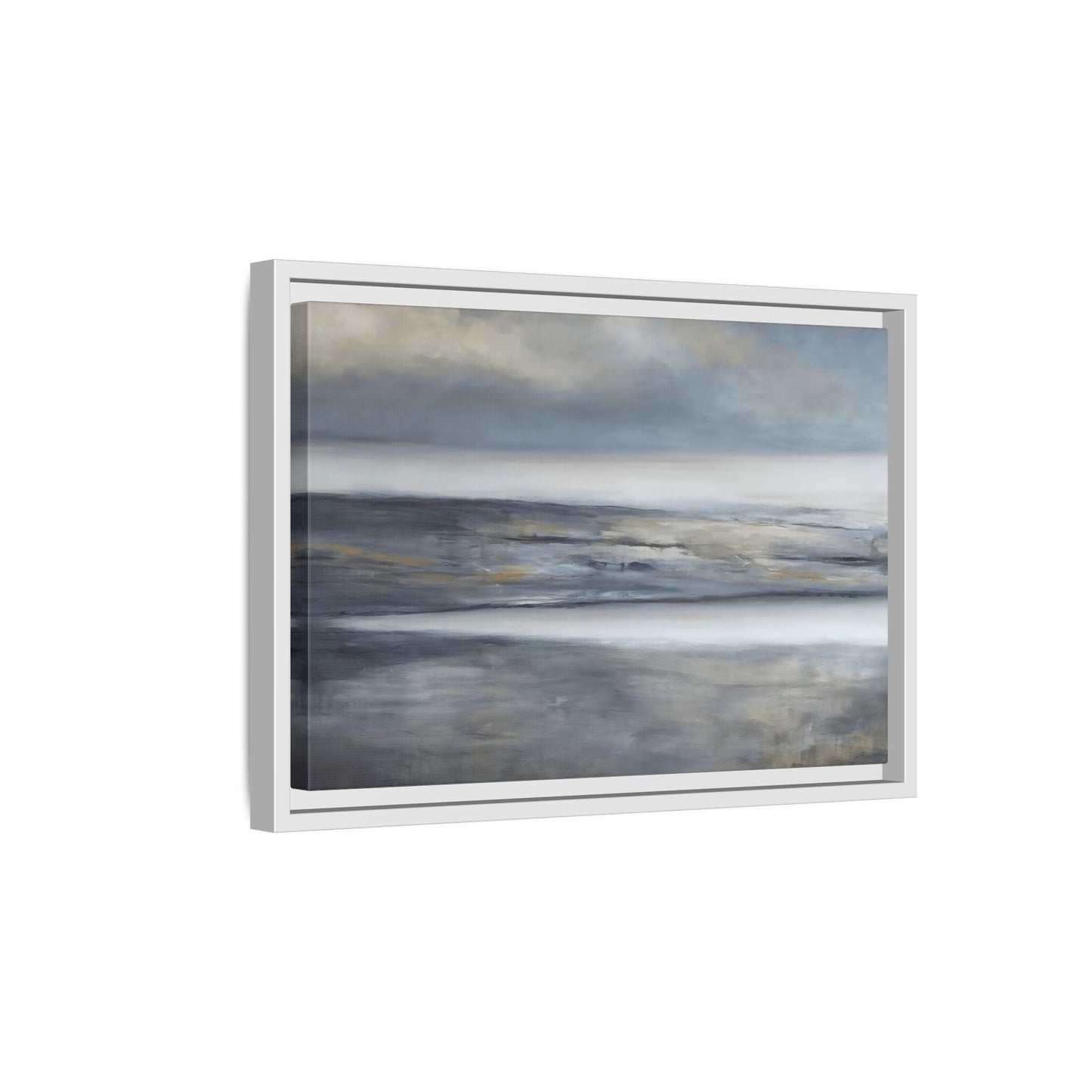 Large Abstract Landscape Framed Canvas Print - Modern Home Decor - YesArtYes