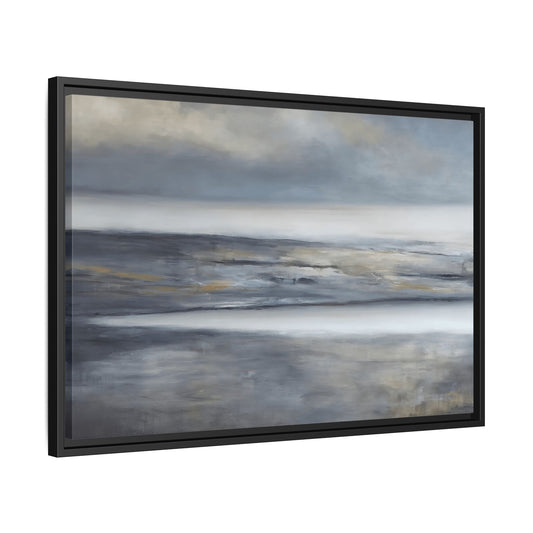 Large Abstract Landscape Framed Canvas Print - Modern Home Decor - YesArtYes
