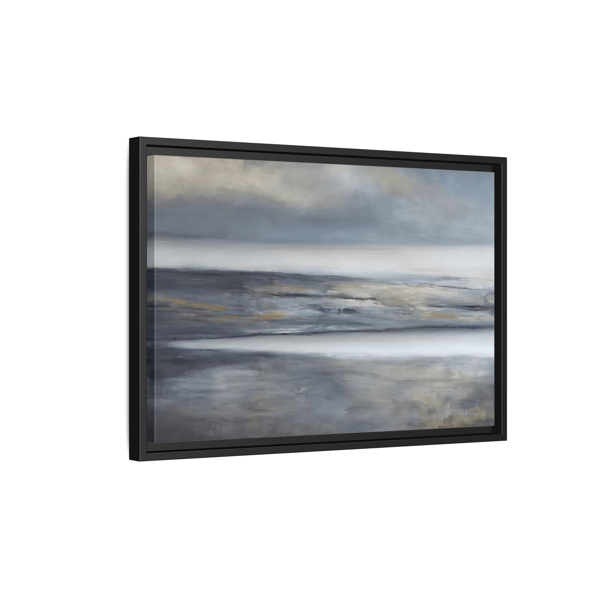 Large Abstract Landscape Framed Canvas Print - Modern Home Decor - YesArtYes