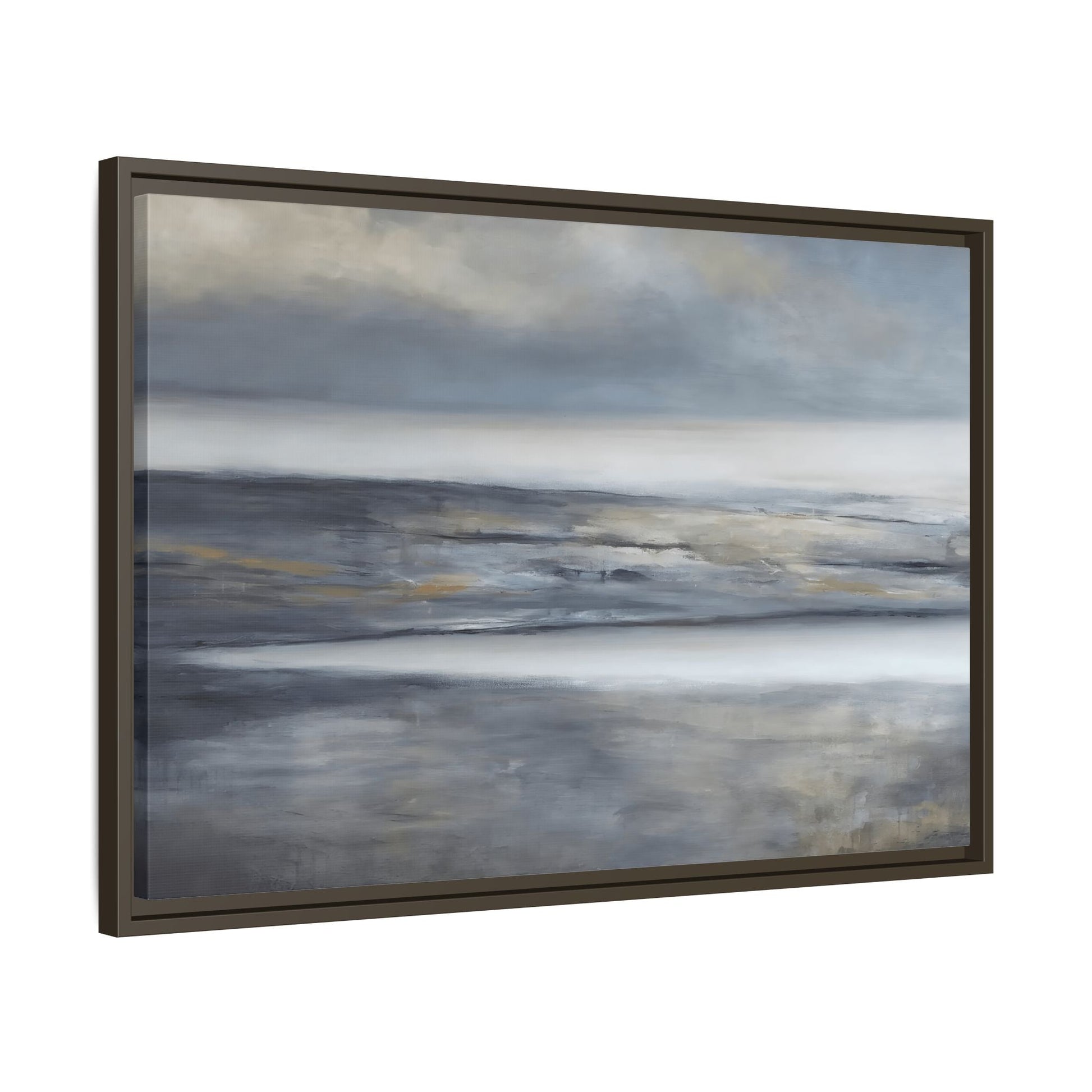 Large Abstract Landscape Framed Canvas Print - Modern Home Decor - YesArtYes