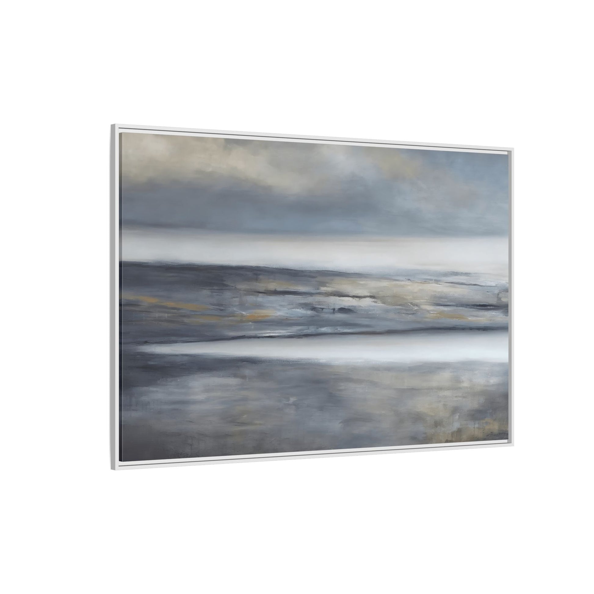 Large Abstract Landscape Framed Canvas Print - Modern Home Decor - YesArtYes