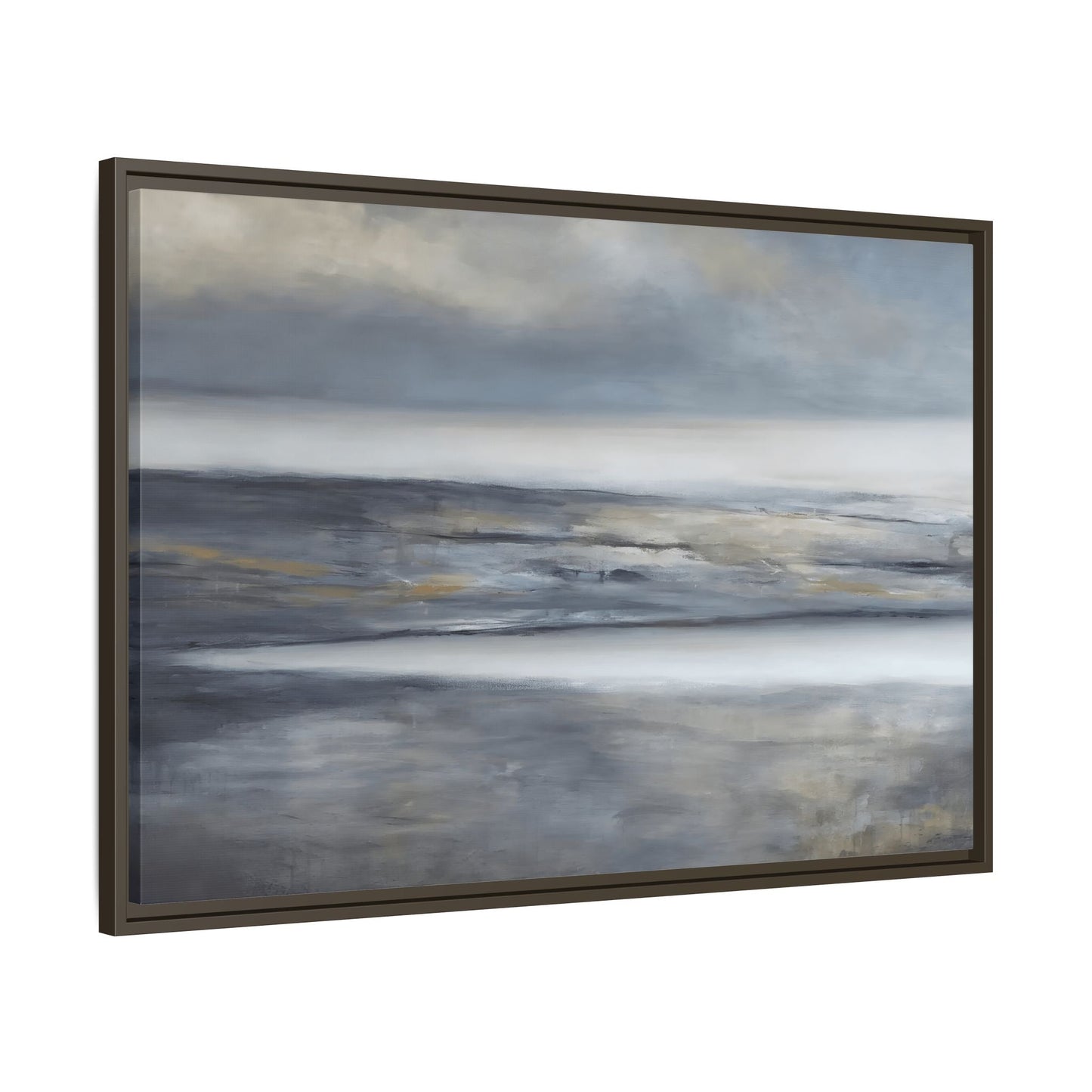 Large Abstract Landscape Framed Canvas Print - Modern Home Decor - YesArtYes