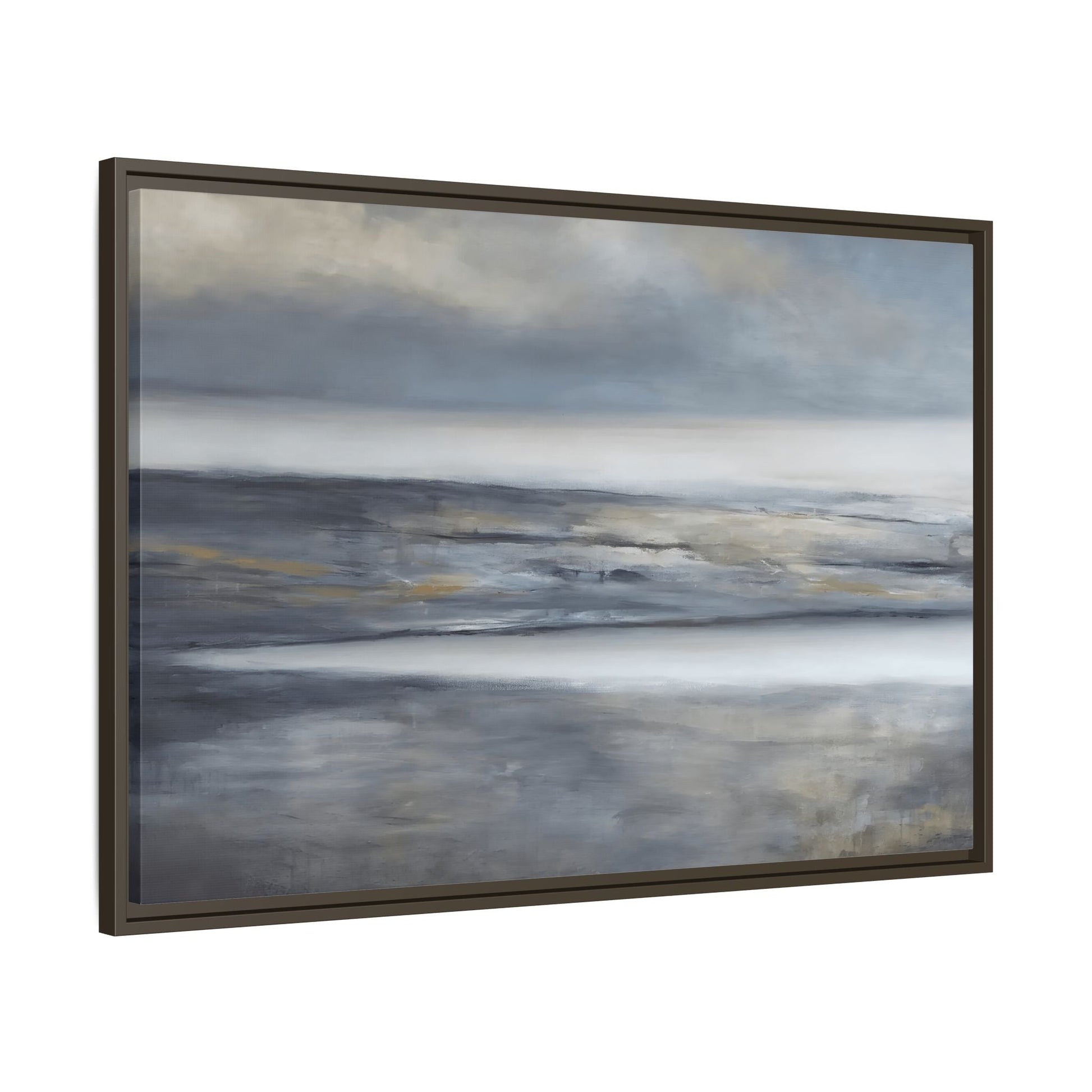 Large Abstract Landscape Framed Canvas Print - Modern Home Decor - YesArtYes