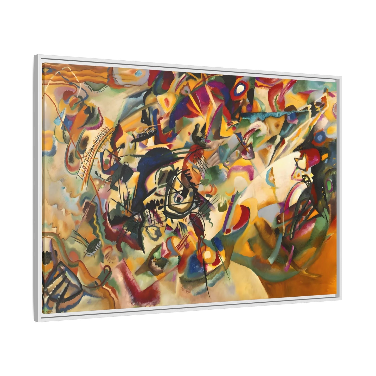 Large Colorful Abstract Kandinsky Canvas Print - Composition VII Artwork - YesArtYes