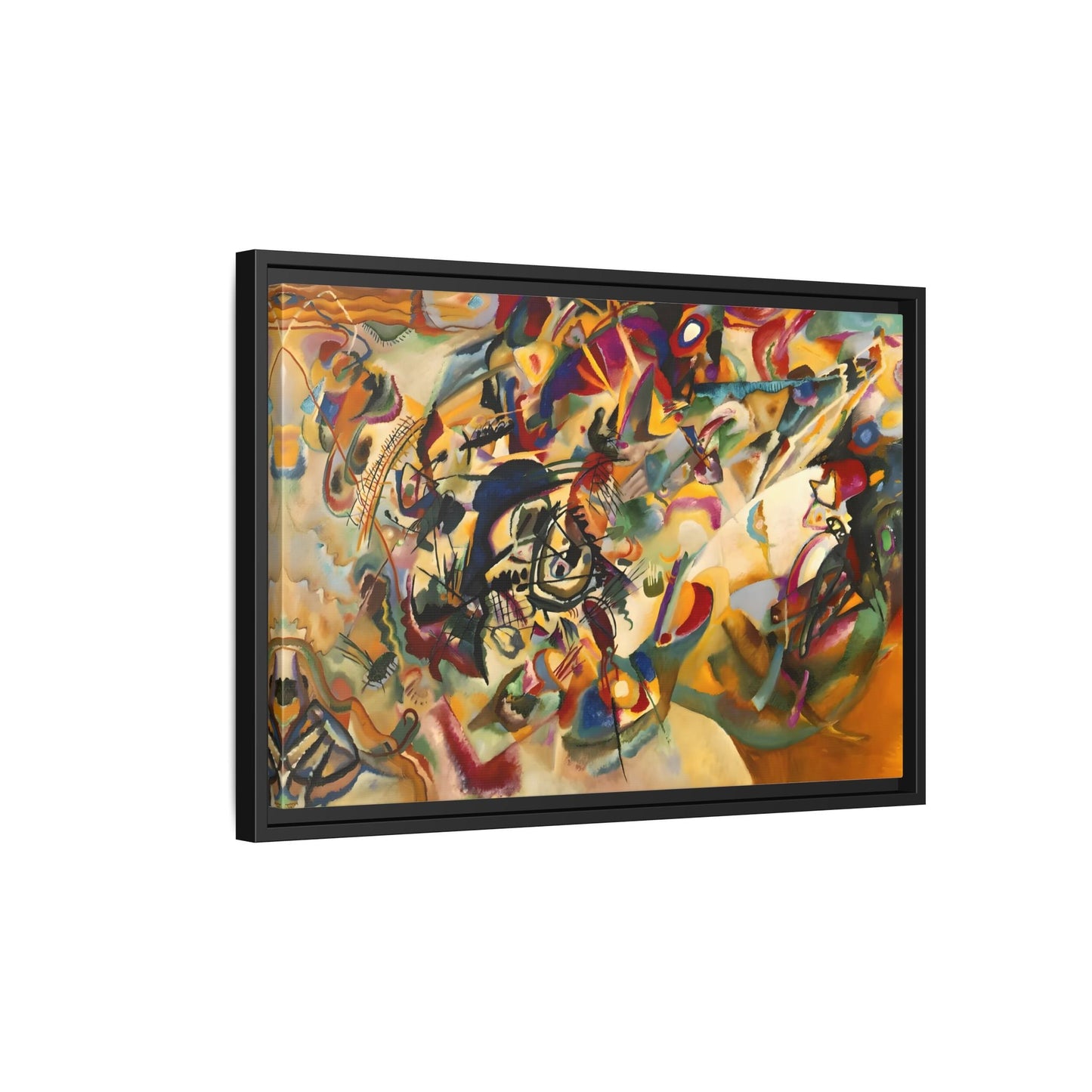 Large Colorful Abstract Kandinsky Canvas Print - Composition VII Artwork - YesArtYes