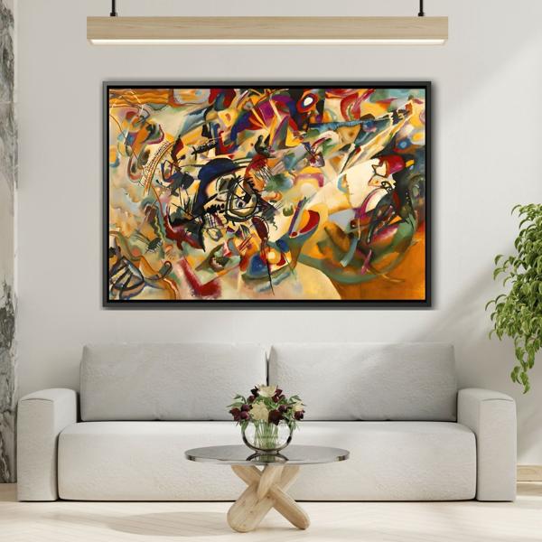 Large Colorful Abstract Kandinsky Canvas Print - Composition VII Artwork - YesArtYes