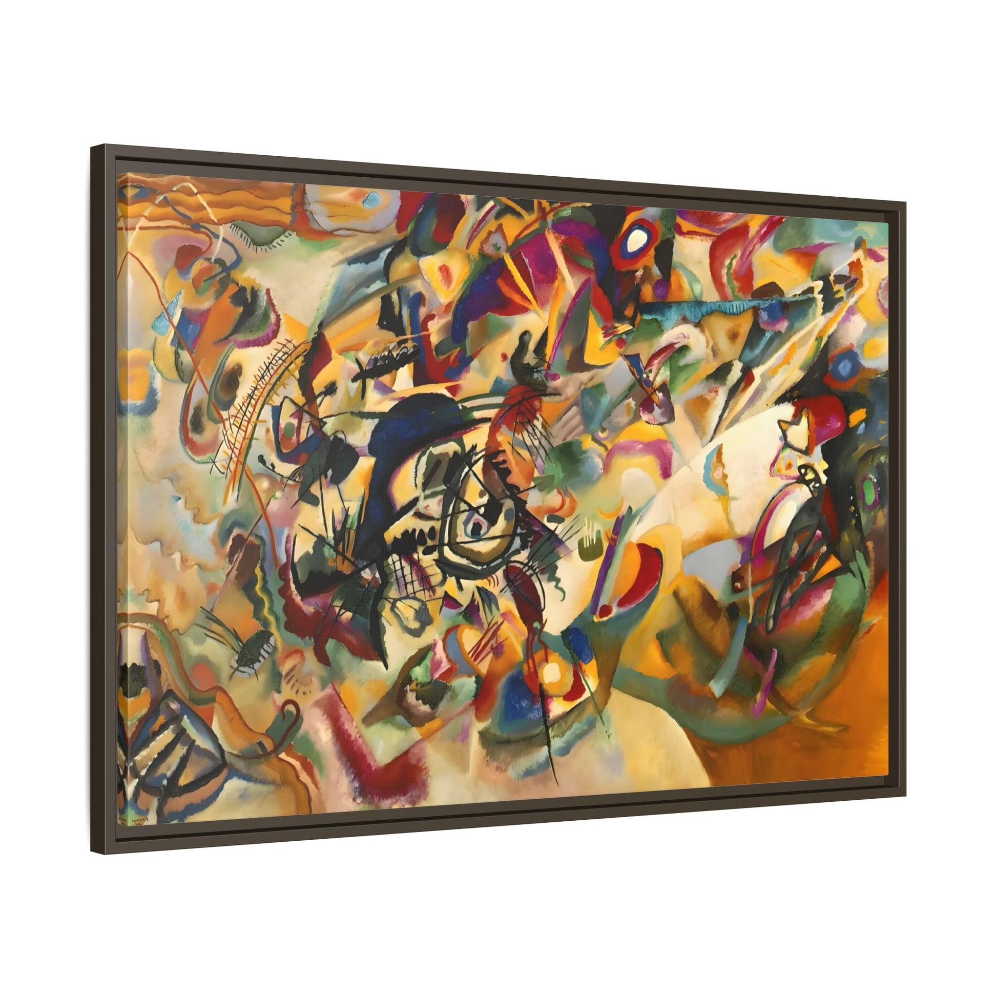 Large Colorful Abstract Kandinsky Canvas Print - Composition VII Artwork - YesArtYes