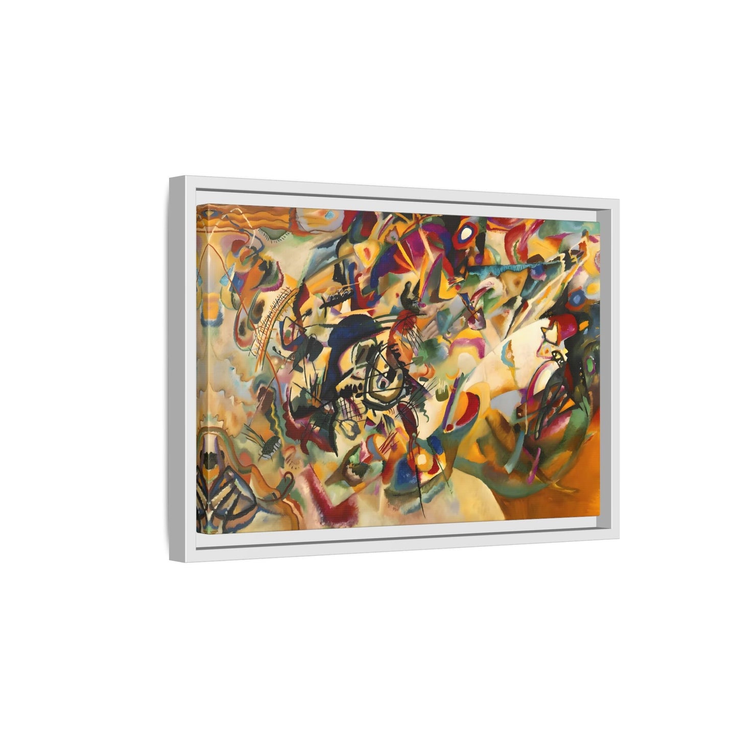 Large Colorful Abstract Kandinsky Canvas Print - Composition VII Artwork - YesArtYes