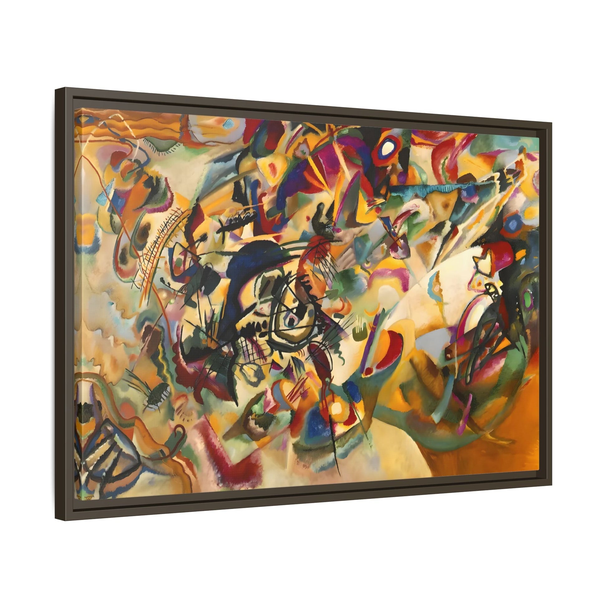 Large Colorful Abstract Kandinsky Canvas Print - Composition VII Artwork - YesArtYes