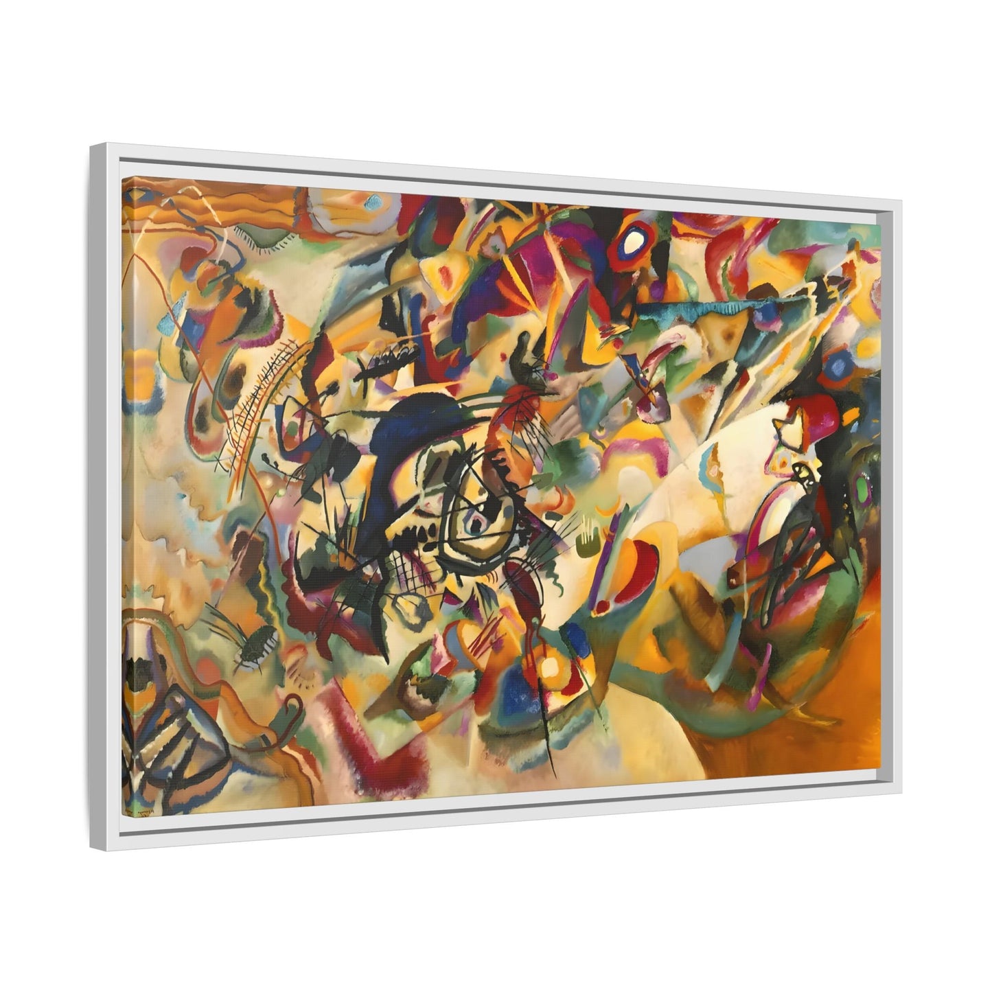 Large Colorful Abstract Kandinsky Canvas Print - Composition VII Artwork - YesArtYes