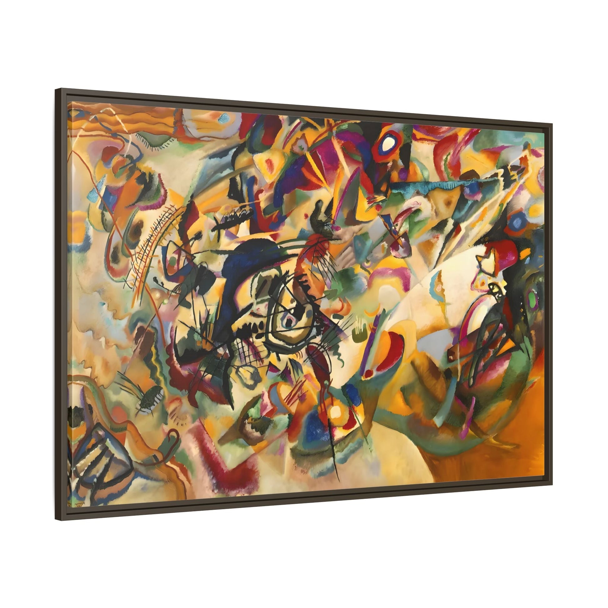 Large Colorful Abstract Kandinsky Canvas Print - Composition VII Artwork - YesArtYes