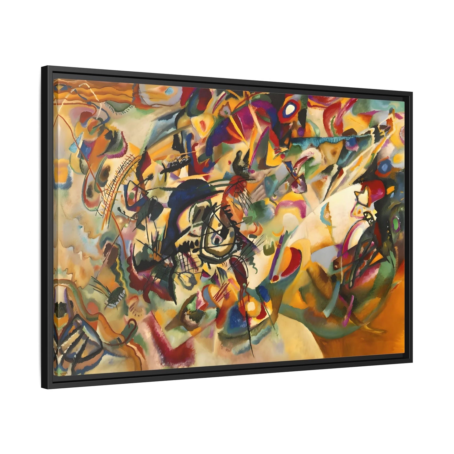 Large Colorful Abstract Kandinsky Canvas Print - Composition VII Artwork - YesArtYes