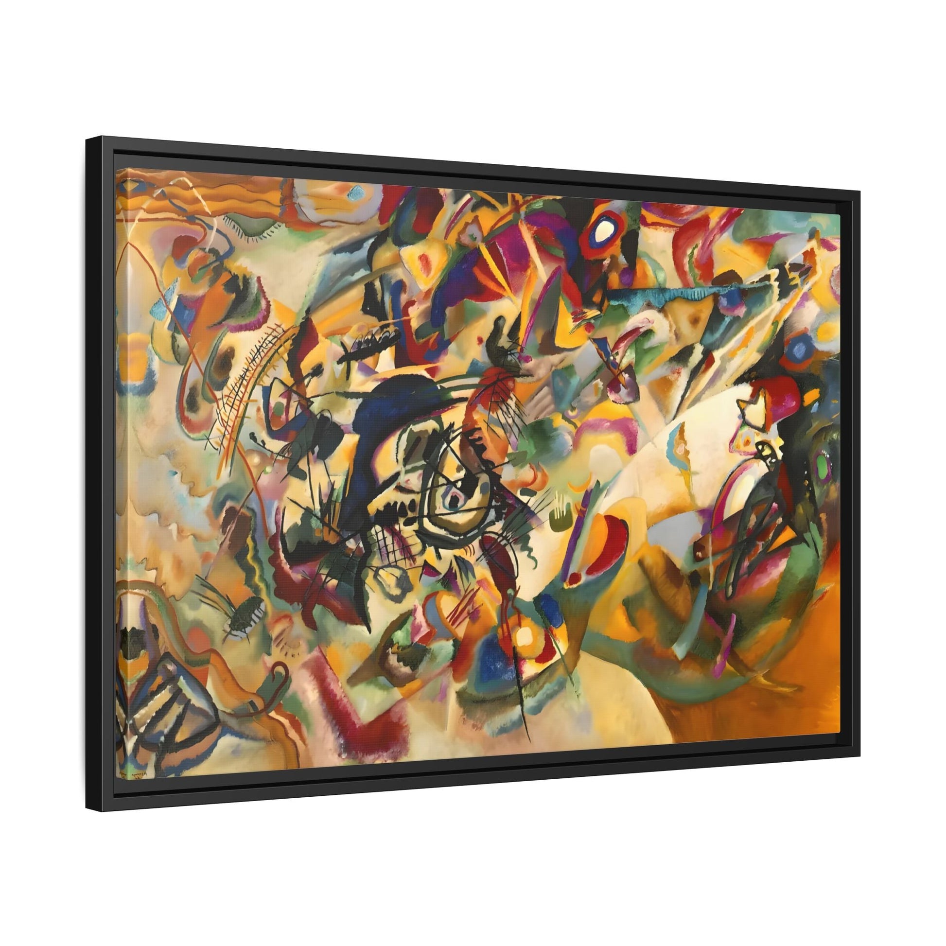 Large Colorful Abstract Kandinsky Canvas Print - Composition VII Artwork - YesArtYes
