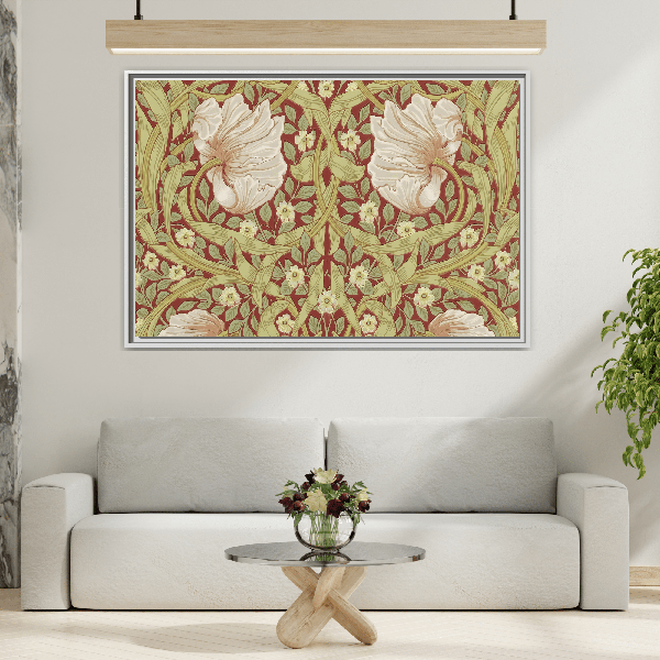 Large Floral Canvas Prints - William Morris Majesty Wall Art Decor - YesArtYes