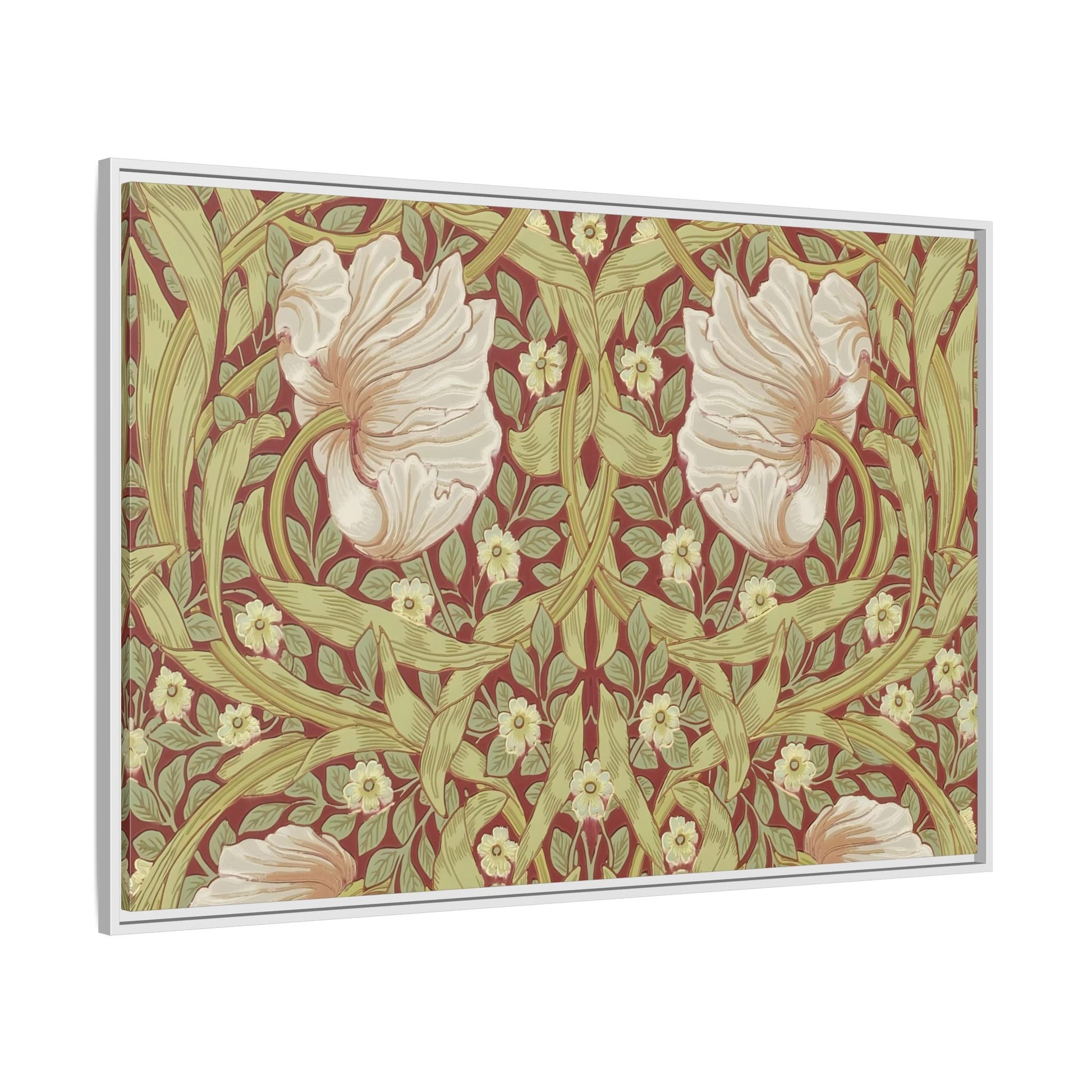 Large Floral Canvas Prints - William Morris Majesty Wall Art Decor - YesArtYes