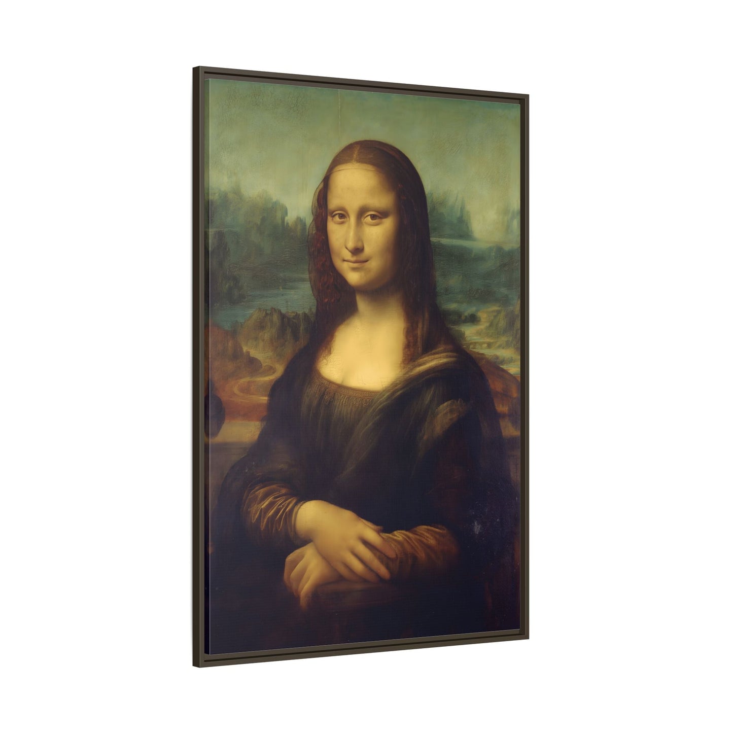 Large Framed Mona Lisa Canvas Wall Art Painting Reproduction Print - YesArtYes