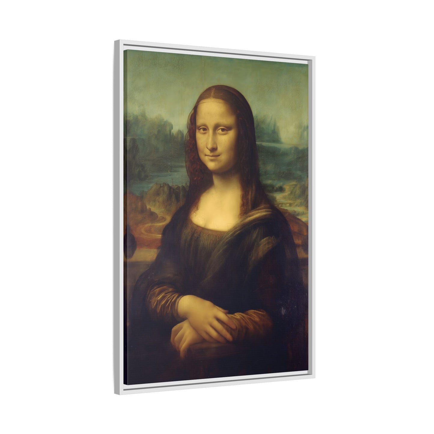 Large Framed Mona Lisa Canvas Wall Art Painting Reproduction Print - YesArtYes