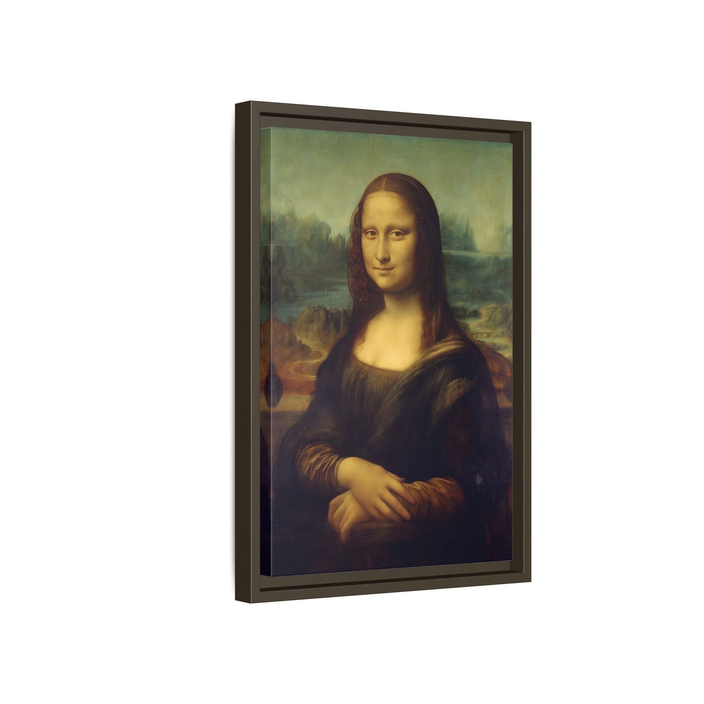 Large Framed Mona Lisa Canvas Wall Art Painting Reproduction Print - YesArtYes