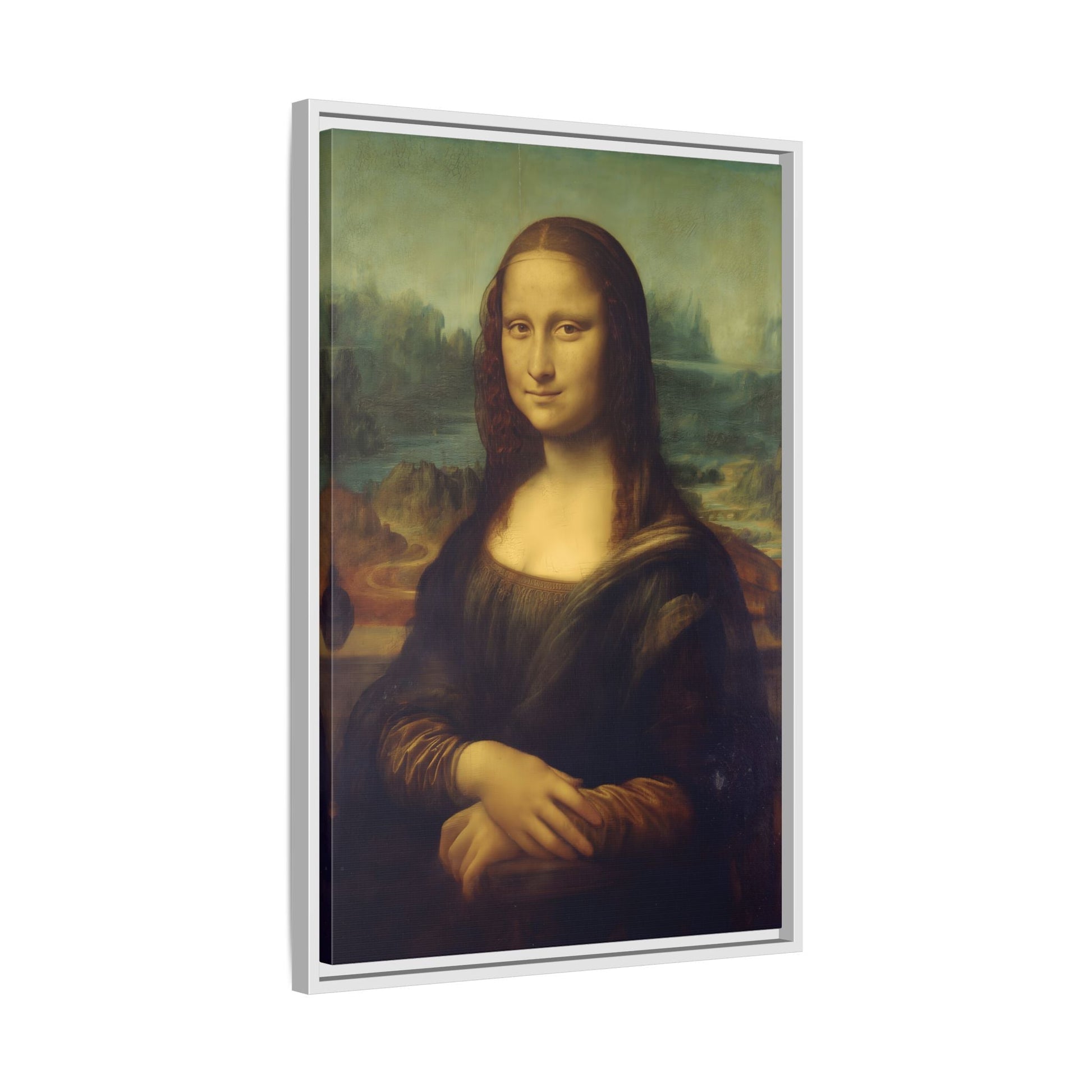 Large Framed Mona Lisa Canvas Wall Art Painting Reproduction Print - YesArtYes